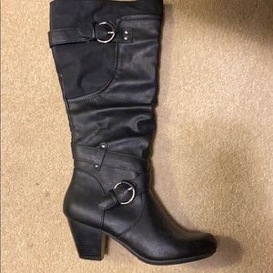 Tall black boots